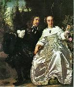 Bartholomeus van der Helst Abraham del Court and his wife Maria de Keerssegieter USA oil painting artist